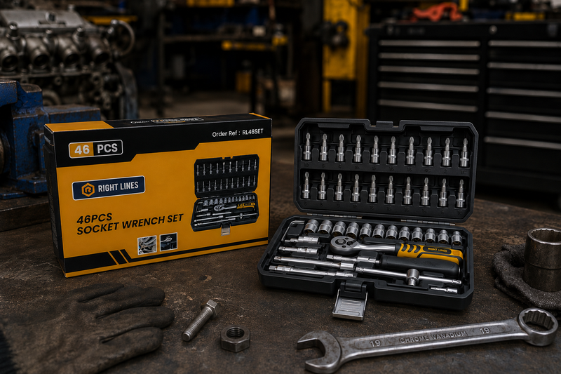 RIGHT LINES 1/4" DRIVE 46 Piece Socket Set