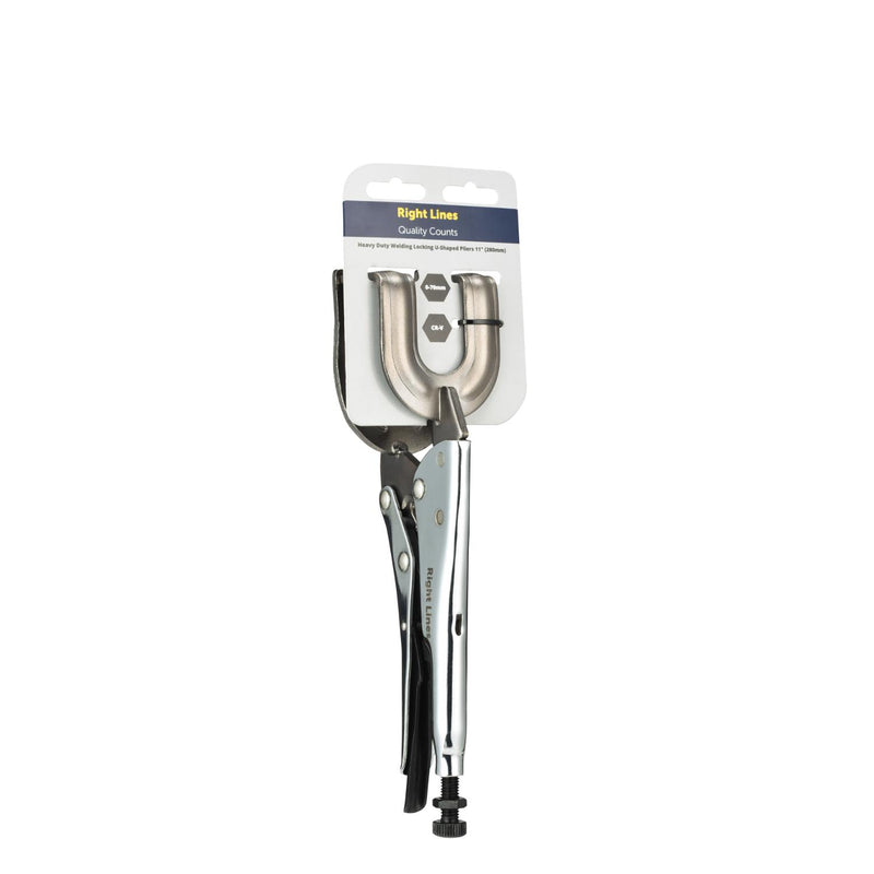 RIGHT LINES Welding Locking U-Shaped Grip Pliers 11" (280mm)