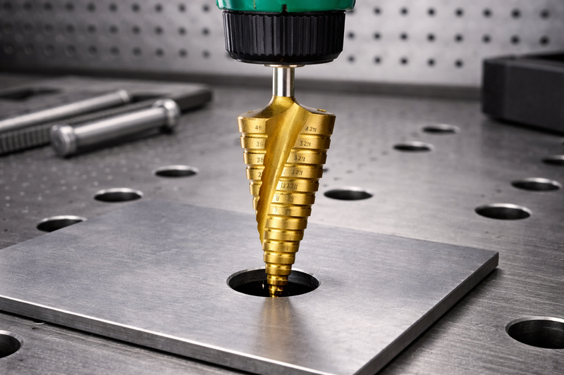 Right Lines 3 Piece HSS Titanium Step Drill Bit Set