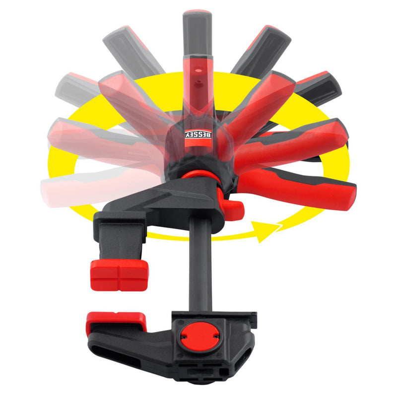 BESSEY One-handed clamp with rotating handle EZ360