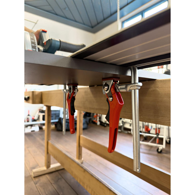BESSEY All-steel table rail clamp GTR with lever handle