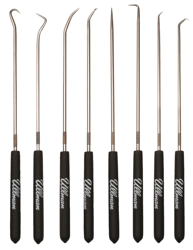 ULLMAN CHP8-L Long 9-3/4" 8 Piece Hook and Pick Set, CHP8L