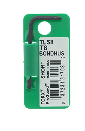 BONDHUS T8 Torx Key Short TX8, 31708
