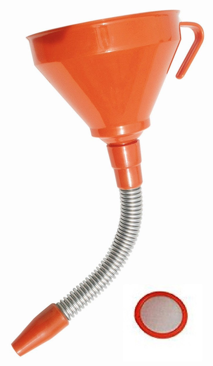 FLUID POWER 160mm Plastic Funnel  Flexi Metal Spout, 02675