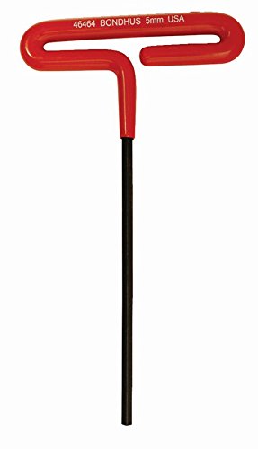 BONDHUS 5mm T-Handle Hex Cushion Grip 6", 46464