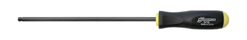 BONDHUS BS5/16L Ball Driver Hex Screwdriver 5/16", 10713