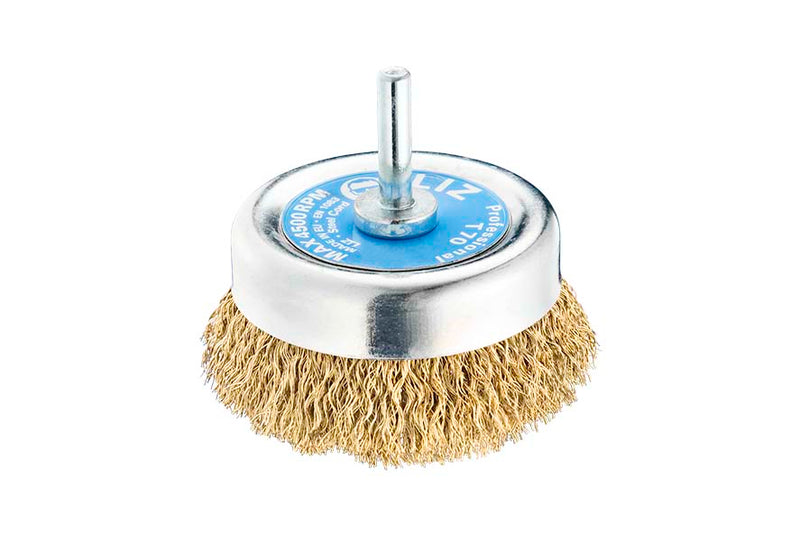 SIT  T70 Cup brushes Drill 70mm dia Crimped wire 0.3Ø: Steel  SIT 0655