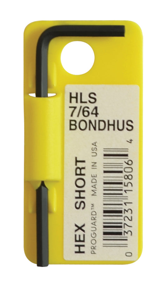 BONDHUS HL7/64S Hex Key Barcoded 7/64", 15806