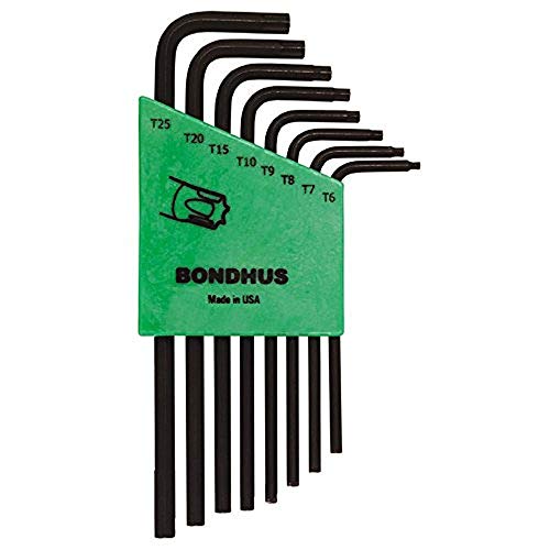 BONDHUS TLX8S Torx Key Long 8pcs Set TX6-TX25, 31832