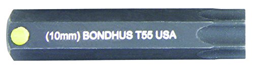 BONDHUS T55 Torx ProHold InHex 2" Socket Bit, TX55, 32055