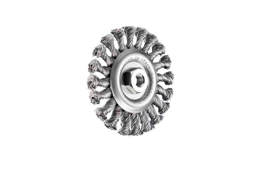 WB.AG.STK.115XM14.A - New alternative SITBRUSH U115 115mm Twist Knot Wheel Brush 0.5 Steel Wire For Angle Grinder M14, 0500