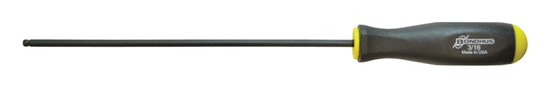 BONDHUS BS3/16L Ball Driver Hex Screwdriver 3/16", 10710