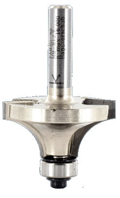 FAMAG Rounding-Over Bit with changeable ball bearing guide on the face side, R1- 9.5mm, D31,8mm, Shank Ø8mm, 3109831