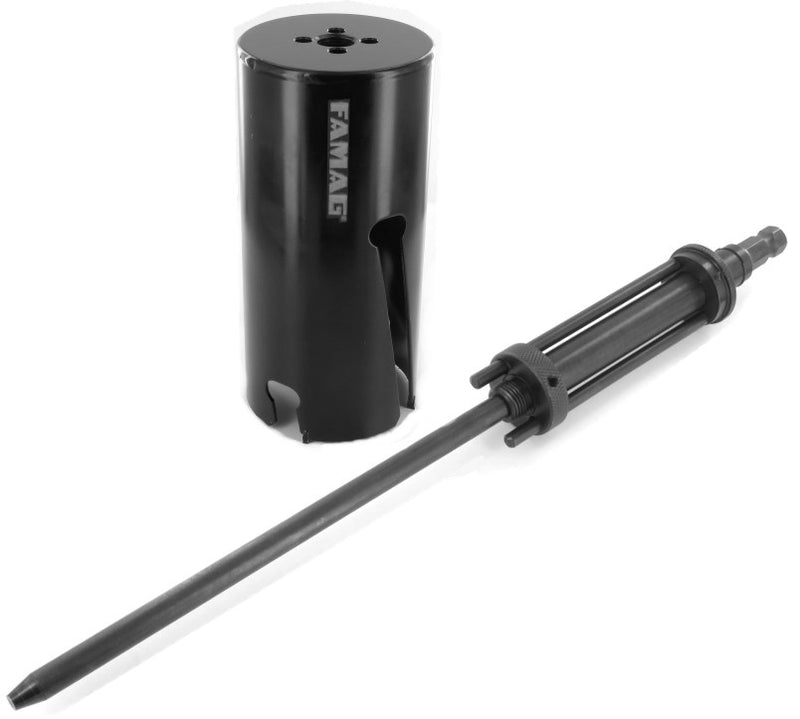 FAMAG 102mm PAROLI Carbibe Tipped TCT Universal Holesaw Lon Version Cutting Length 165mm, 2169102