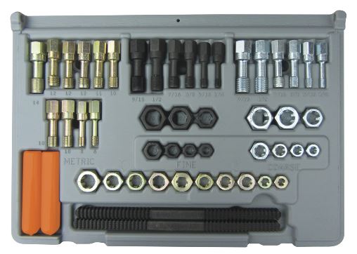 LANG 971 48 pcs SAE and Metric Thread Restorer Kit