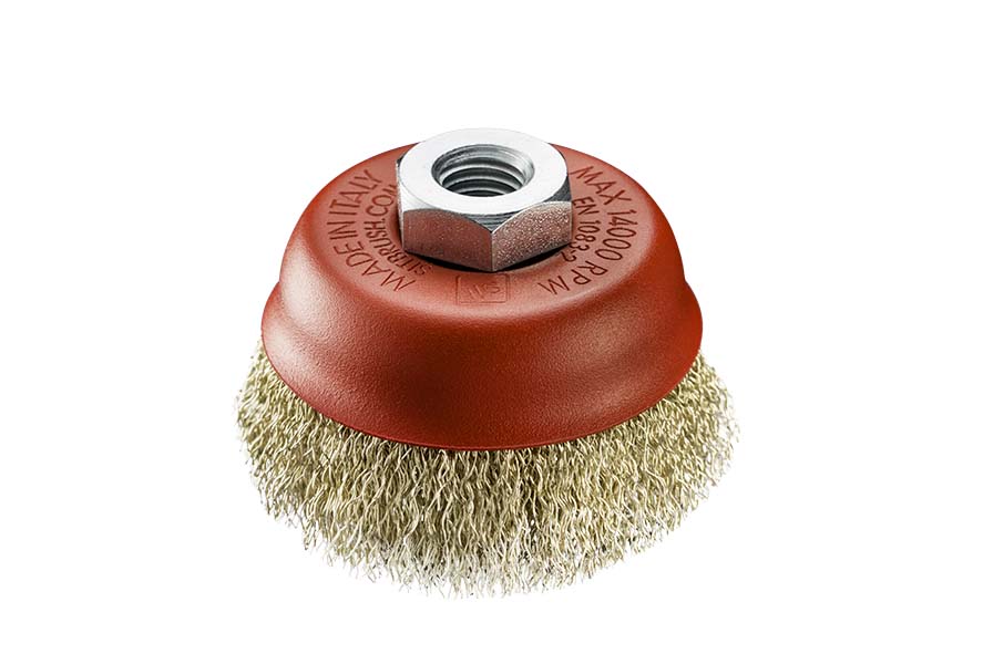 SIT  Cup brushes Angle Grinder Crimped wire 0.3Ø: 60Steel  SIT 0228