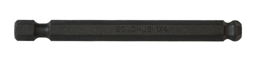 BONDHUS BH1/4 BallEnd Hex Power Bit 1/4", 10812