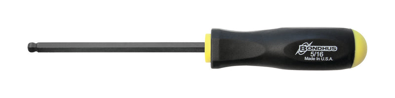 BONDHUS BS5/16 Ball Driver Hex Screwdriver 5/16", 10613
