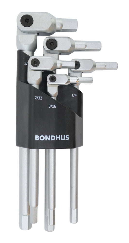 BONDHUS Hexpro Set 5pcs 3/16-3/8 Case, 00038
