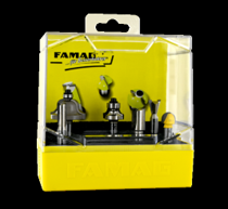 FAMAG 6-piece Router Bit combi set with shank 8 mm