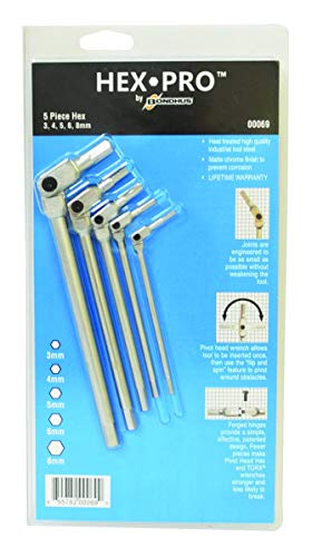 BONDHUS HP5-IC-69B Hexpro 5pcs Metric Set 3 - 8mm, 00069