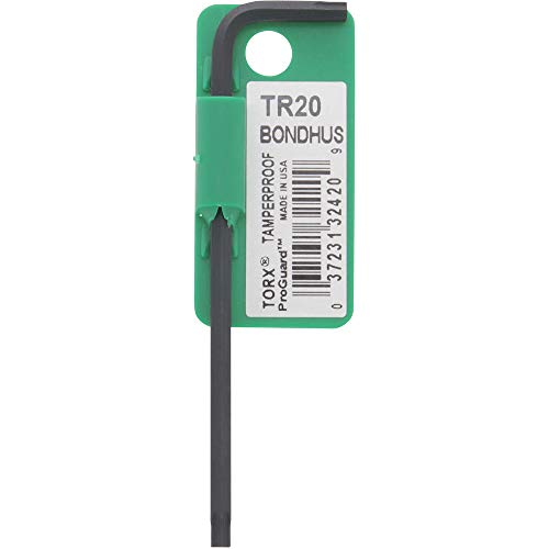 BONDHUS TR20 Tamper Proof Torx Key TX20, 32420