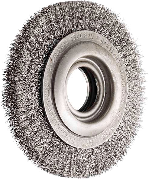 SITBRUSH 6153 150mm Bench Grinder Wheel Steel Crimped 0.35 Wire Brush, 0065