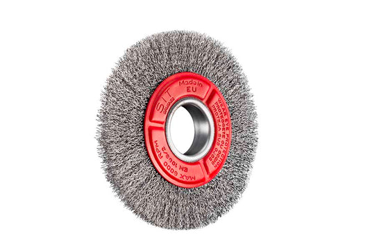 SITBRUSH 4183 180mm Bench Grinder Wheel Steel Crimped 0.35 Wire Brush, 0068