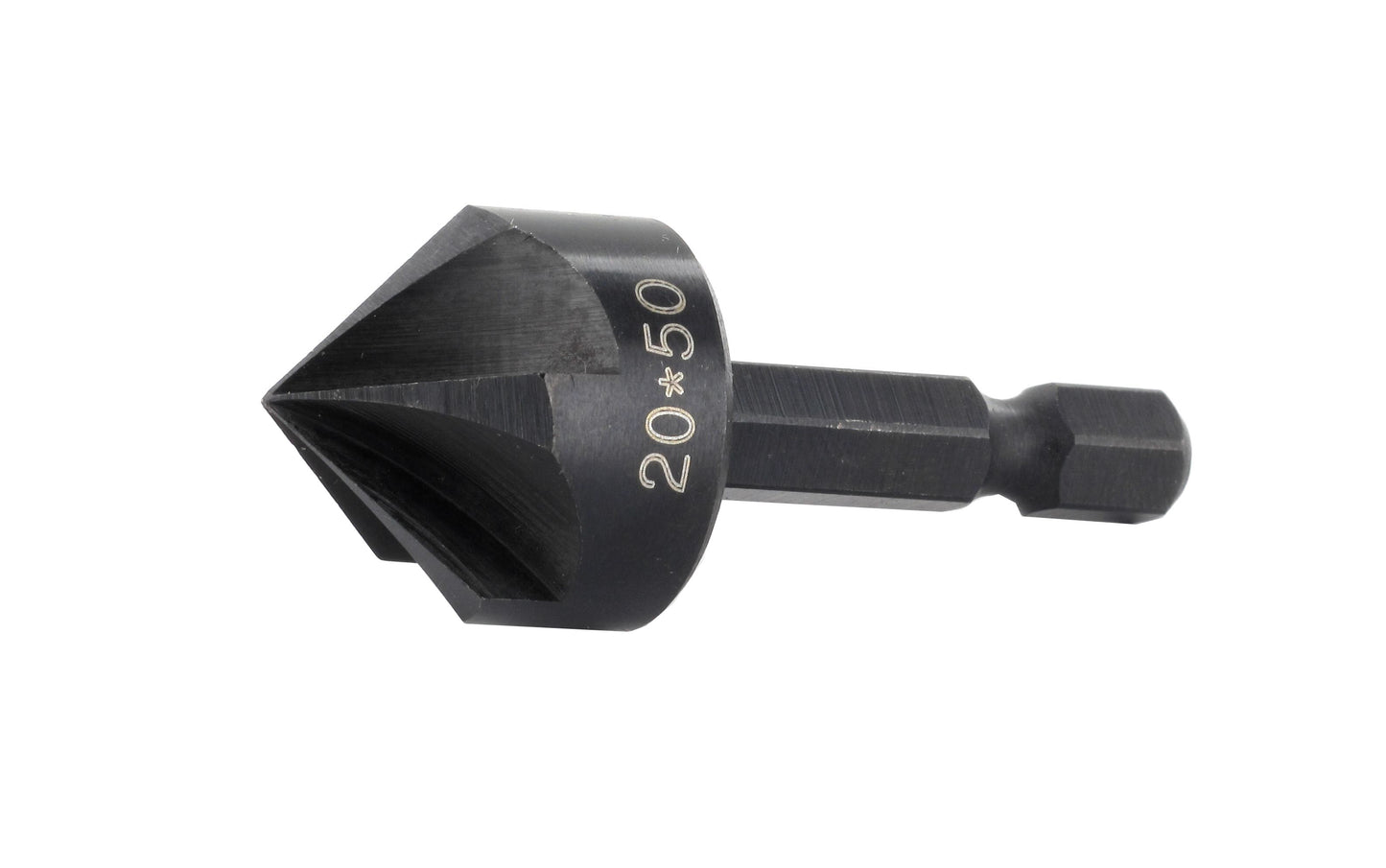 FAMAG Countersink, alloyed tool steel, with 5 edges, point angle 90°,Bit shank E6,3:Ø14, 3532014