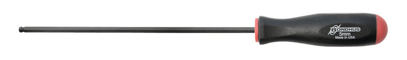BONDHUS BS5.0L Ball Driver Hex Screwdriver 5mm, 10764