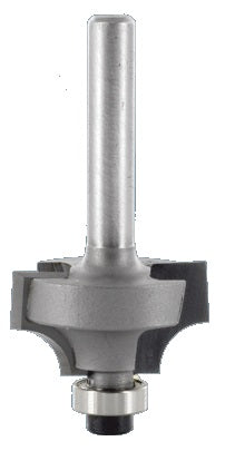 FAMAG Quarter round cutter Bit high quality carbide tipping, with changeable ball bearing guide on the face side, D28,6, Shank Ø8mm, 3119828