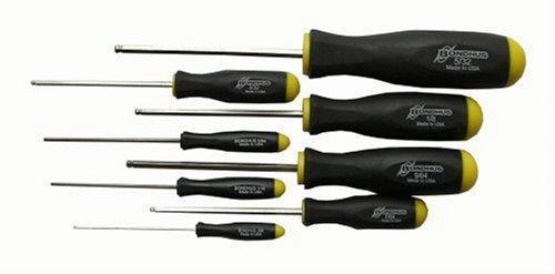 BONDHUS BSX8SB BriteGuard Ball Driver Hex 8pcs Imperial Set 0.050"-5/32", 16632