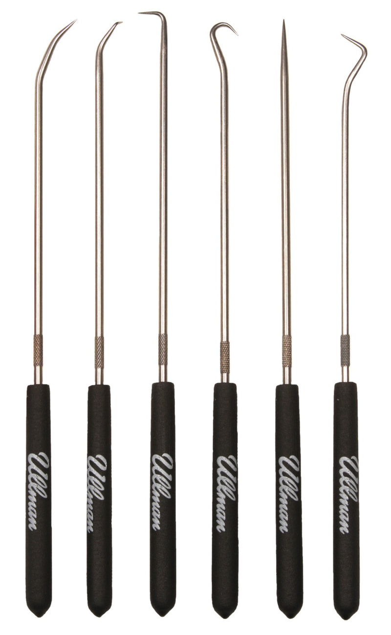 ULLMAN CHP6-L Long 9-3/4" 6 Piece Hook and Pick Set, CHP6L