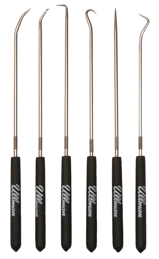 ULLMAN CHP6-L Long 9-3/4" 6 Piece Hook and Pick Set, CHP6L