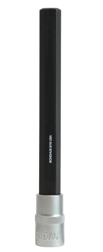 BONDHUS 7mm 6" (150mm) ProHold Hex InHex Bit & 3/8" Socket, 43670