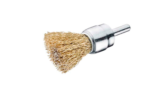 SITBRUSH P10 15mm End Brush Crimped Brass 0.15 Wire, 0804