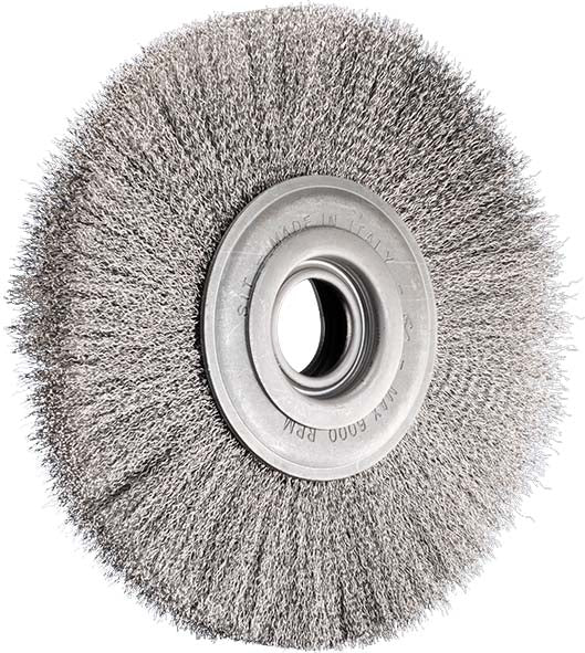 SITBRUSH 6253 250mm Bench Grinder Wheel Stainless Steel Crimped 0.3 Wire Brush, 0923