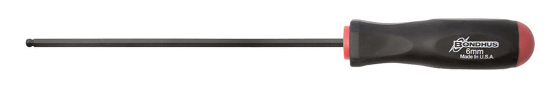 BONDHUS BS6L Ball Driver Hex Screwdriver 6mm, 10768