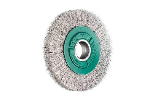 SITBRUSH 4203 200mm Bench Grinder Wheel Stainless Steel Crimped 0.3 Wire Brush, 0921