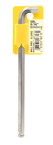 BONDHUS SBL5/16B Stubby BriteGuard BallEnd Hex Key 5/16", 16713