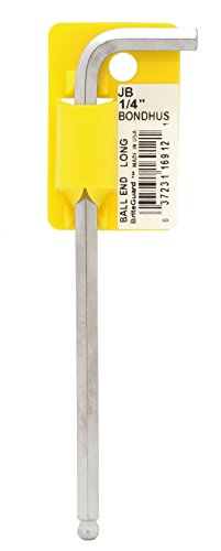 BONDHUS BL1/4B BriteGuard BallEnd Hex Key 1/4", 16912