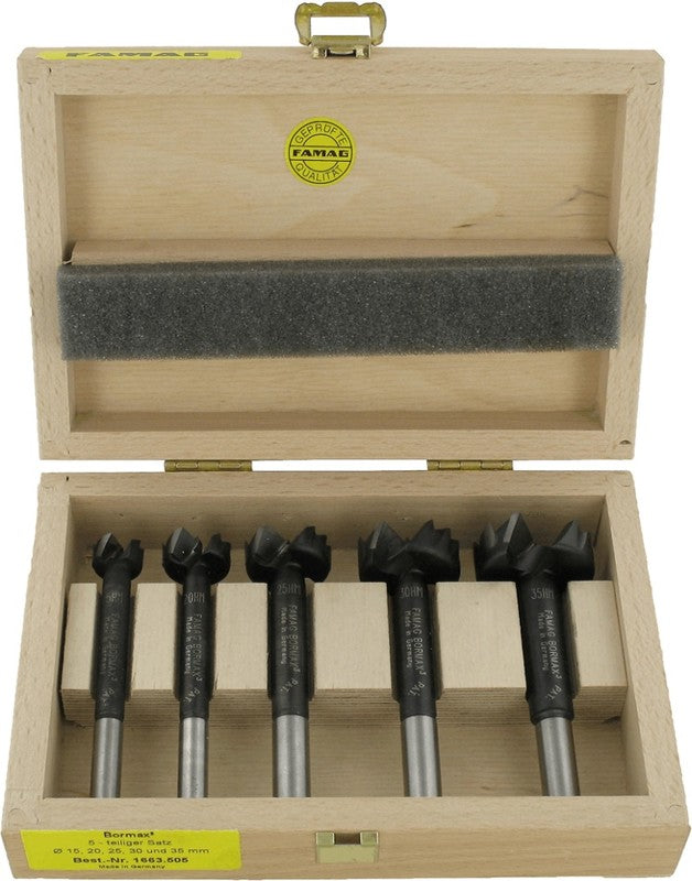 FAMAG 5pcs TCT-Bormax³ Forstner Bit carbide-tipped set, 1663505