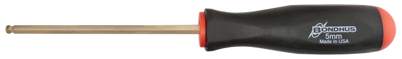BONDHUS BS5G Gold Guard BallEnd Hex Screwdriver 5mm, 38664