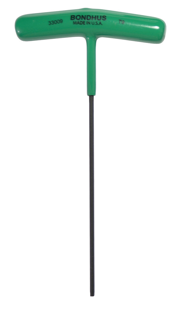 BONDHUS T9 T-Handle Torx Hex Driver TX9, 33009