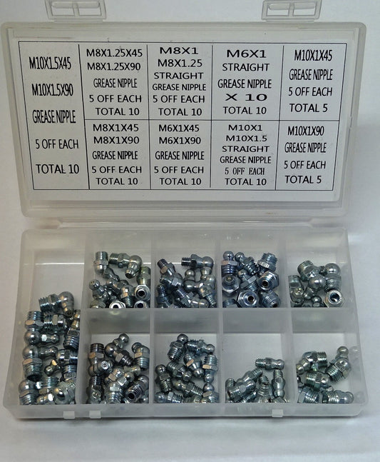 FLUID POWER 80pc Metric Nipple set, 16086