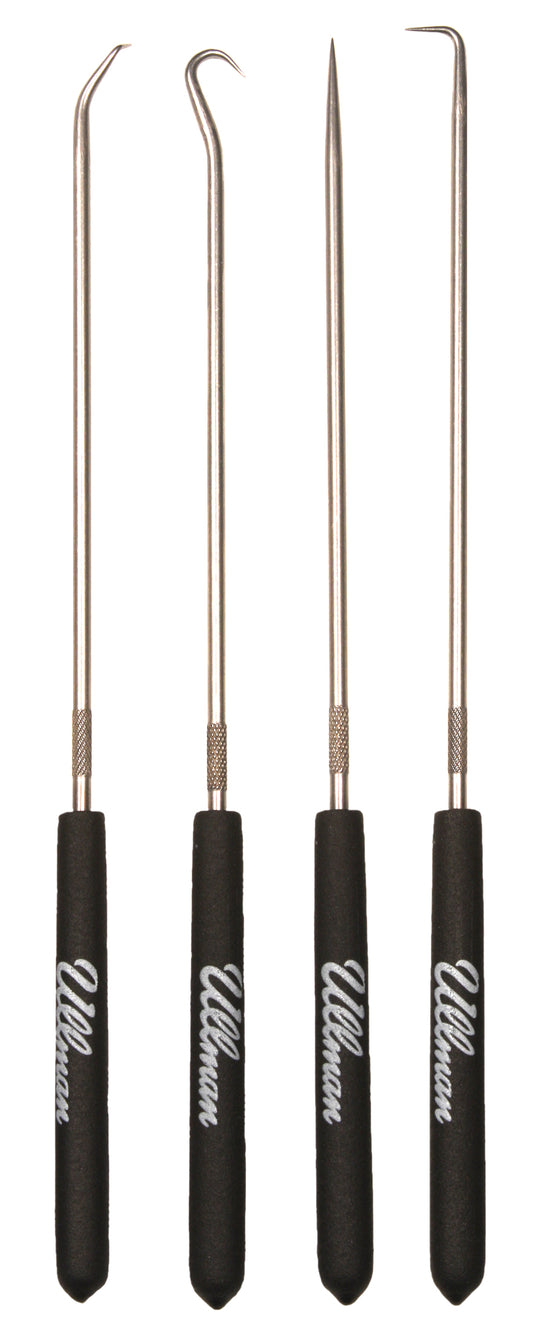 ULLMAN CHP4-L Long 9-3/4" 4 Piece Hook and Pick Set, CHP4L