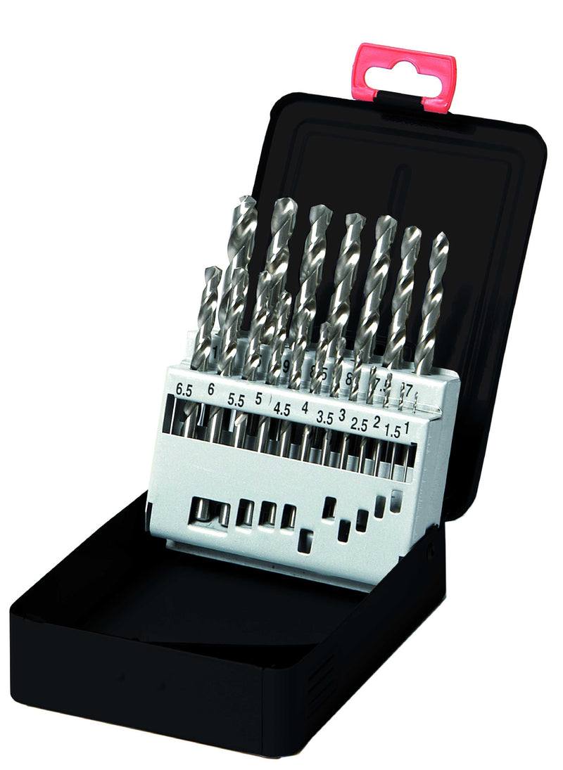 DRILLS 1-10mm HSS Ground Jobber Drill 19pcs Set