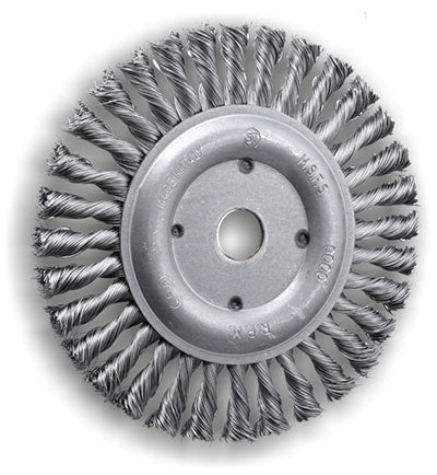 SITBRUSH U3150 150mm Twist Knot Wheel Brush 0.5 Steel Wire For Angle Grinder 7/8", 0509