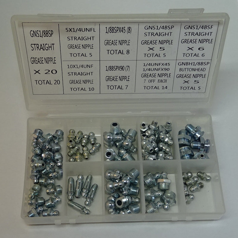 FLUID POWER 80pc Imperial Nipple set, 16087