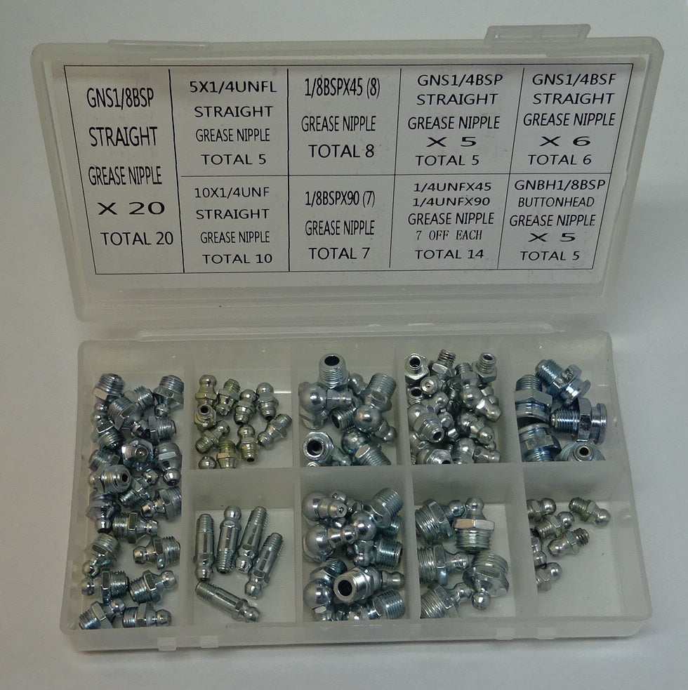 FLUID POWER 80pc Imperial Nipple set, 16087